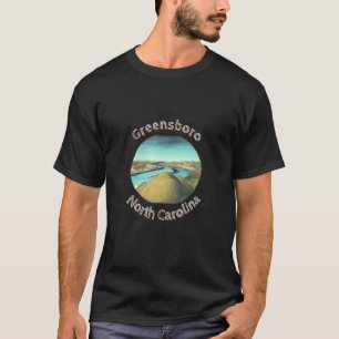 Flüsse und Berge von Greensboro North Carolina T-Shirt