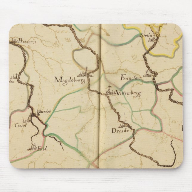 Flüsse und Täler Deutschlands Mousepad (Vorne)