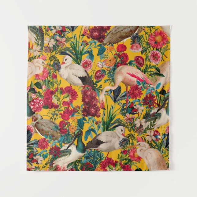 FLÜSSE UND VÖGEL XVIII WANDTEPPICH (Vorderseite)