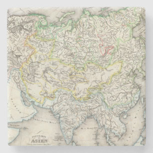 Flüsse von Asien Steinuntersetzer
