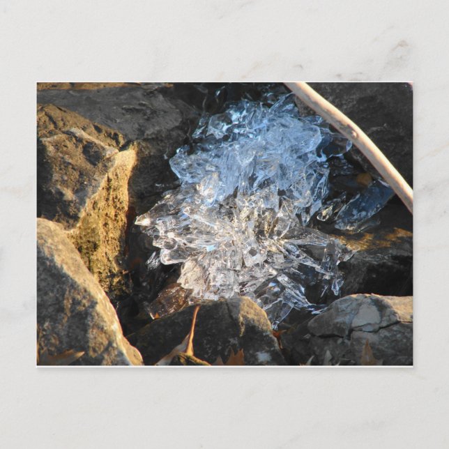 Flusseis Postkarte (Vorderseite)