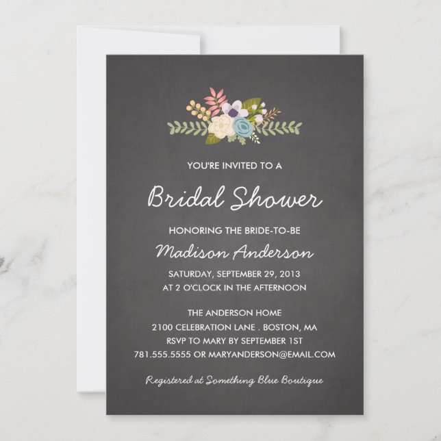 FLÜSSEL| BRIDAL SHOWING INVITATION EINLADUNG (Vorderseite)