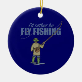 Flussfischerei in Gewässern Keramikornament