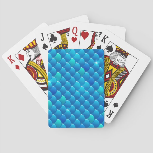 Flussfischskalen Spielkarten (Rückseite)
