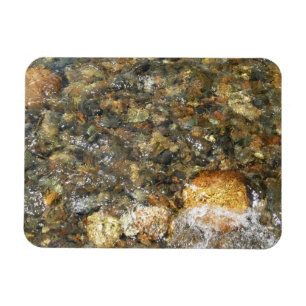 Flussgeglättete Kiesel Braun und Grau Natürlich Ab Magnet