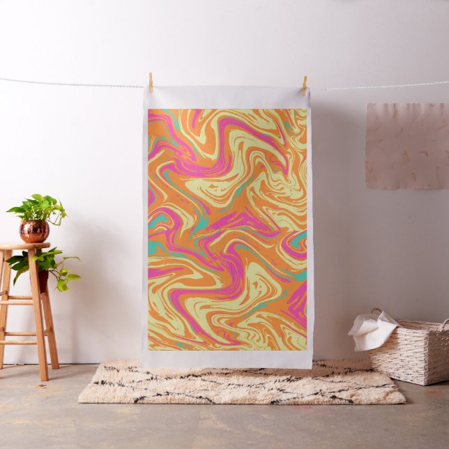 Flüssig Abstrakt rosa Muster Stoff (Beispiel)