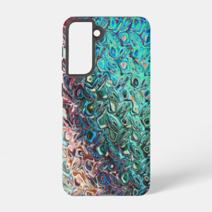 Flüssig Blaues Gel Abstrakt Samsung Galaxy Hülle