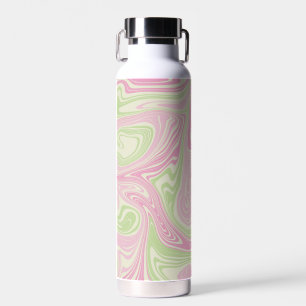 Flüssig-wirbelfarbenes rosa Muster Trinkflasche