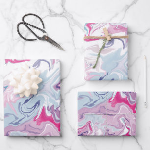 Flüssigacrylat Geschenkpapier Set