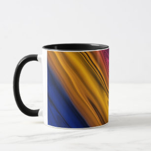 Flüssige abstrakte Malerei Tasse