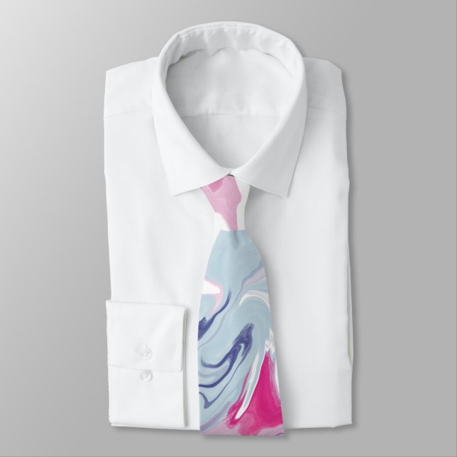 Flüssige Acrylflüssigkeit Art Necktie - Abstrakter Krawatte (Gebunden)