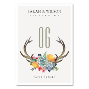 FLÜSSIGE ERFOLGREICHE ANTLER BOHEMISCHE ALLTISCH TISCHNUMMER