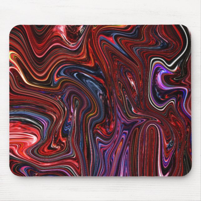 Flüssige Farbe abstrakt Mousepad (Vorne)