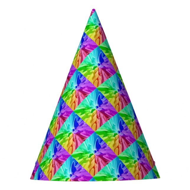 Flüssige Farbe Partyhütchen (Vorderseite)