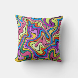 Flüssige Farbmarbling-Effekt Dekorative Werftpille Kissen