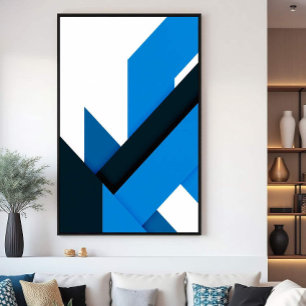 Flüssige Geometrie Poster
