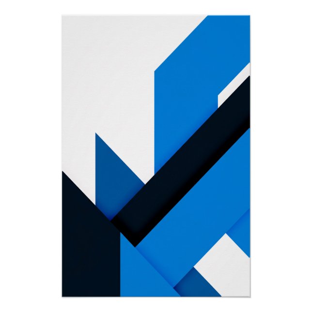 Flüssige Geometrie Poster (Vorderseite)