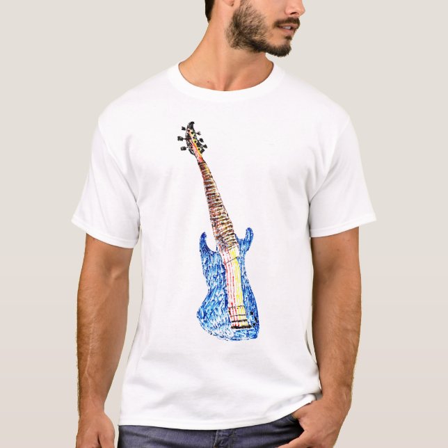 Flüssige Gitarre T-Shirt (Vorderseite)