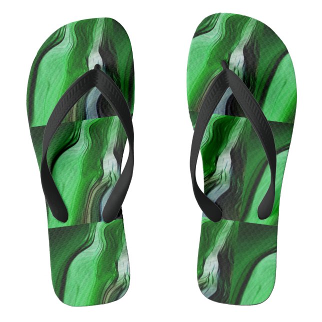 Flüssige Grasflecken Flip Flops (Fußbett)
