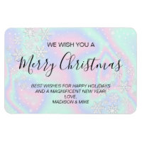 Flüssige Imitate Holografische Textur Schneeflocke