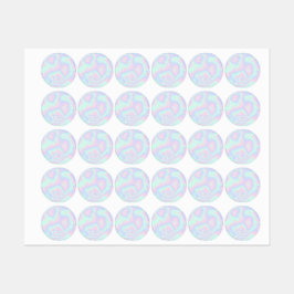 Flüssige Imitate Holographische Textur Etiketten