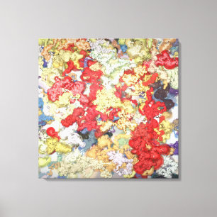 Flüssige kinetische Kunst auf gespannter Leinwand