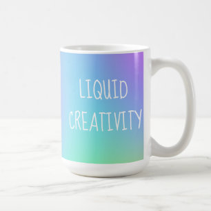 Flüssige Kreativität Regenbogen glänzende Tasse