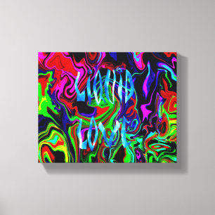flüssige Liebe ~ummantelte Canvas Abstrakt Moderne Leinwanddruck