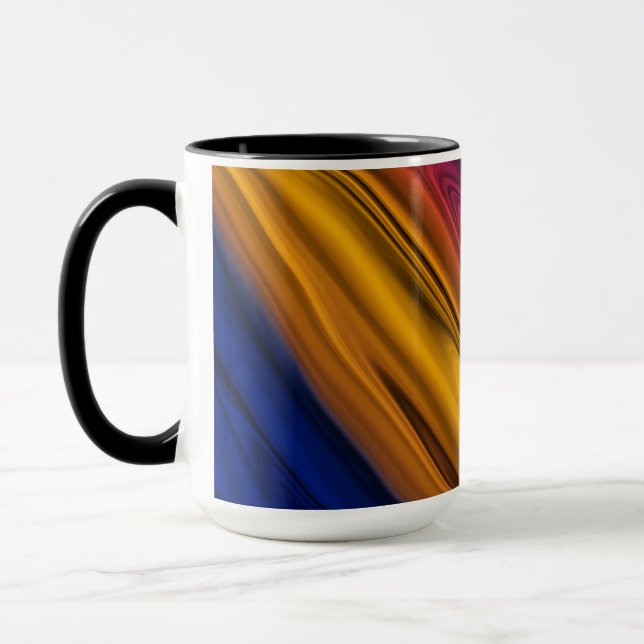 Flüssige Malerei Abstract Tasse (Links)