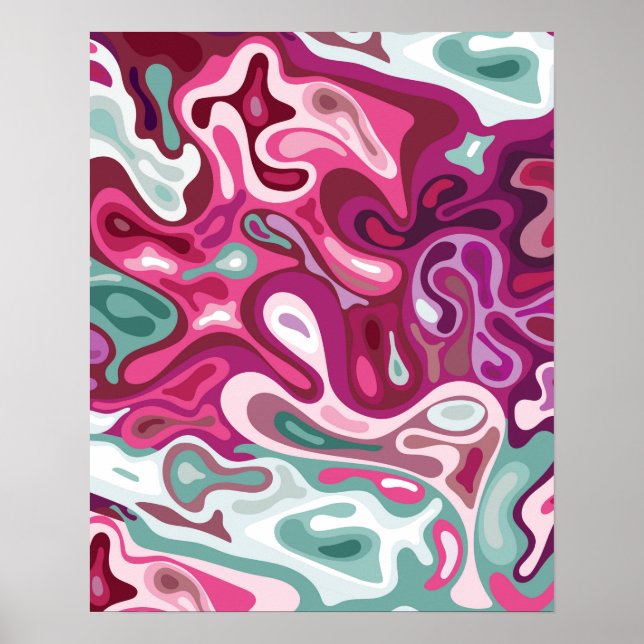 Flüssige Oberfläche 3 Poster (Vorne)