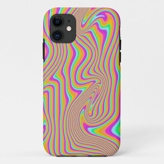 Flüssige Rainbow-Farbe Case-Mate iPhone Hülle (Rückseite)