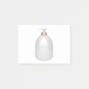 Flüssige Seife Post-it Klebezettel