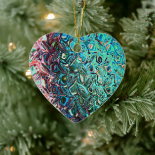 Flüssiger Blauer Gel Abstrakt Keramikornament