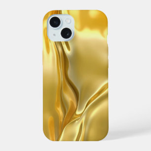 flüssiger Goldhintergrund iPhone 15 Hülle