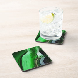 Flüssiger Gras Getränkeuntersetzer