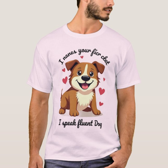 flüssiger Hundeshirt T-Shirt (Vorderseite)