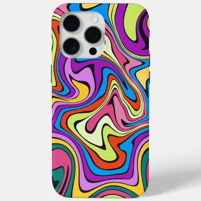 Flüssiger Lack-Marbliereffekt Case-Mate iPhone Hülle (Rückseite)