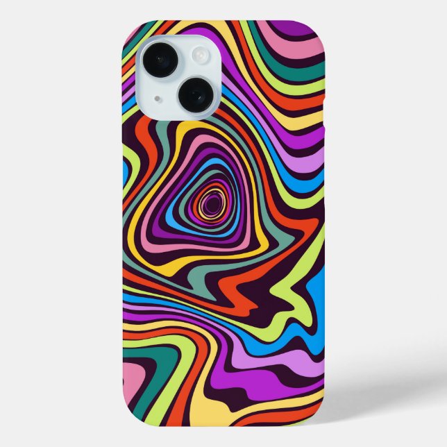 Flüssiger Lack-Marmor-Effekt Dekorativ Case-Mate iPhone Hülle (Rückseite)