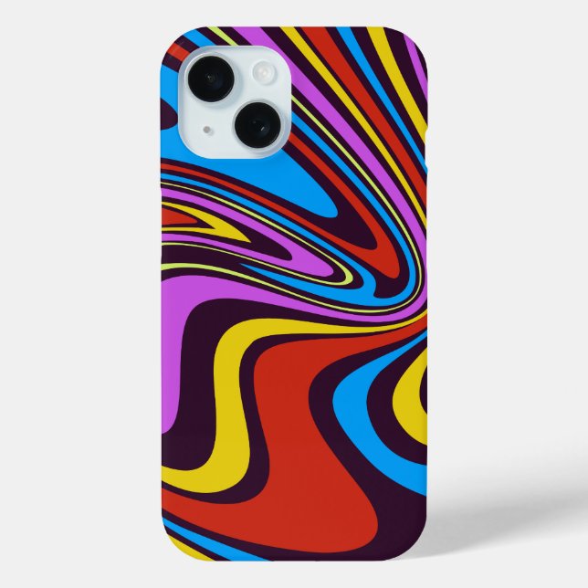 Flüssiger Lack-Marmorierungseffekt Case-Mate iPhone Hülle (Rückseite)