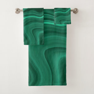 Flüssiger Malachite-Traum #1 Badhandtuch Set