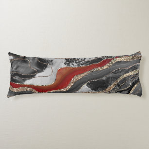 Flüssiger Marmor Agate Glitzer Glam #13 Imitats Gl Seitenschläferkissen