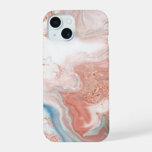 flüssiger Marmor, Fluid Art, Pastell-Marmor, trend iPhone 15 Hülle
