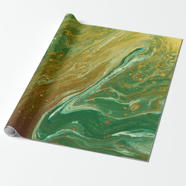 Flüssiger Marmor Geschenkpapier (Ungerollt)