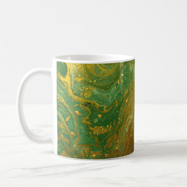Flüssiger Marmor Kaffeetasse (Links)