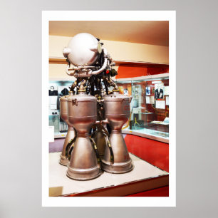 Flüssiger Raketen-Motor RD214 Poster