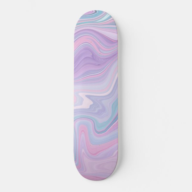 Flüssiger Retro-Marmortraum #1 #decor #wall #art Skateboard (Vorderseite)