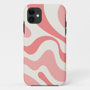 Flüssiger Swirl, Abstrakt in weichrosa Case-Mate iPhone Hülle