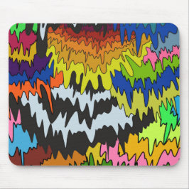 Flüssiger Tropfen Farbiges, erdbewachsenes, trippi Mousepad