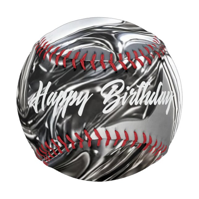 Flüssiges Chrome-Baseball - Spiegel Silber Metall Baseball (Vorderseite)