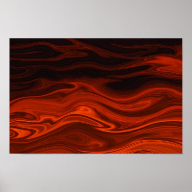 Flüssiges Feuer durch Shirley Taylor Poster (Vorne)